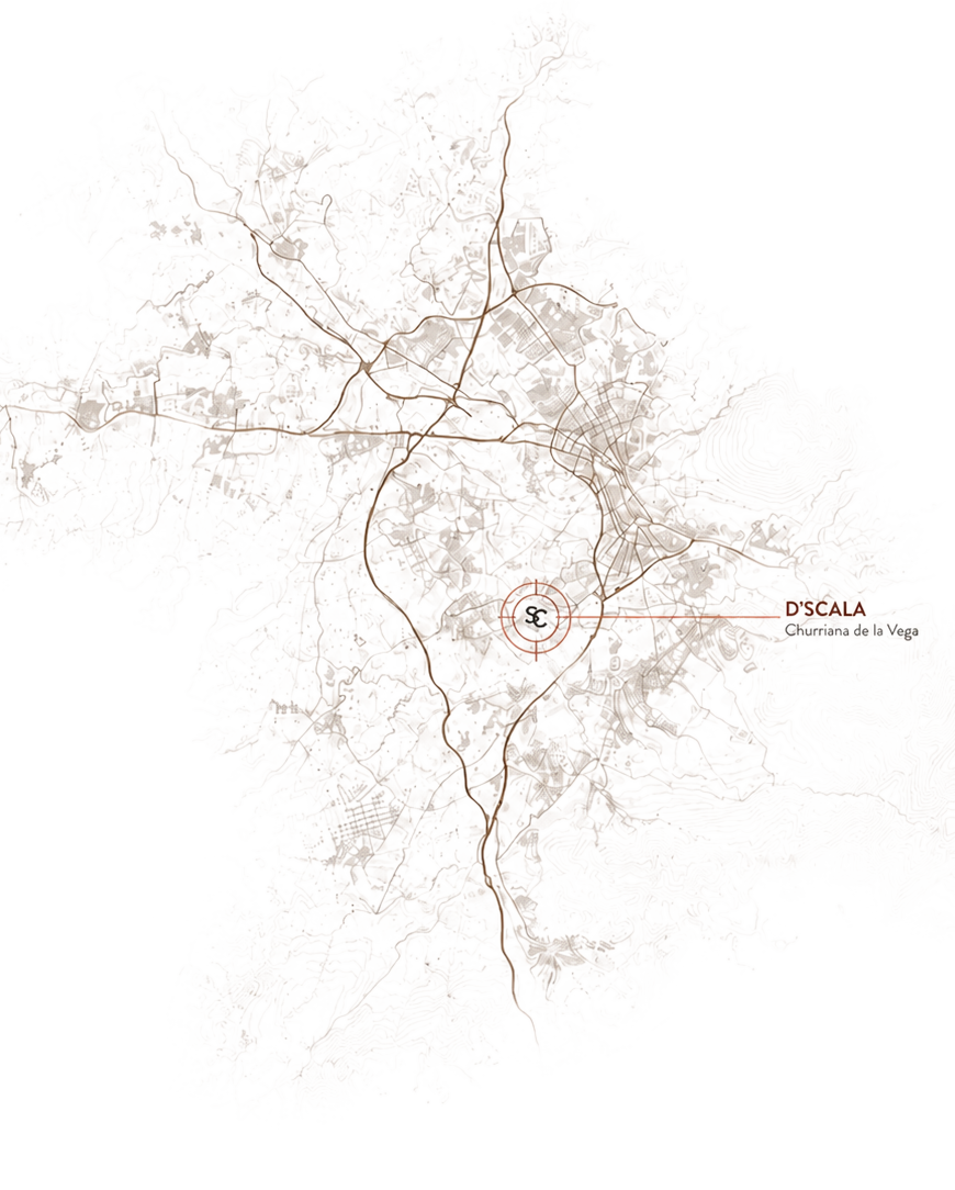 Plano de Granada y su área metropolitana con la ubicación del estudio en Churriana de la Vega